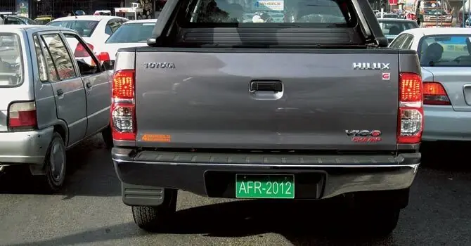 A file photo of a vehicle with an older licence plate. —Anees Hamdani/File A file photo of a vehicle with an older licence plate. —Anees Hamdani/File