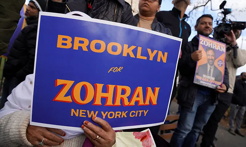 Supporters of Democratic candidate for New York City mayor, Zohran Mamdani, attend a campaign event on the final weekend before the 2025 New York City mayoral Election in the Queens borough of New York City, the US on November 1, 2025. &mdash; Reuters