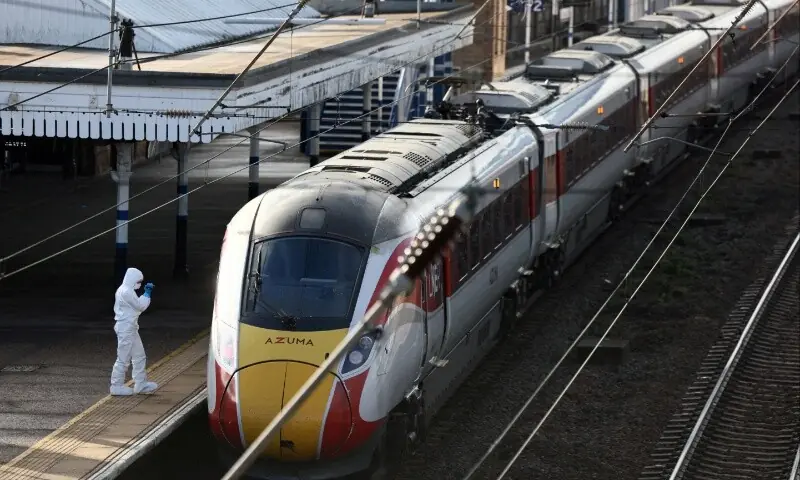 A forensic officer inspects the London North Eastern Railway (LNER) train where a series of stabbings took place, at a platform at Huntingdon Station, near Cambridge, Britain, November 2, 2025. — Reuters/ Jack Taylor A forensic officer inspects the London North Eastern Railway (LNER) train where a series of stabbings took place, at a platform at Huntingdon Station, near Cambridge, Britain, November 2, 2025. — Reuters/ Jack Taylor