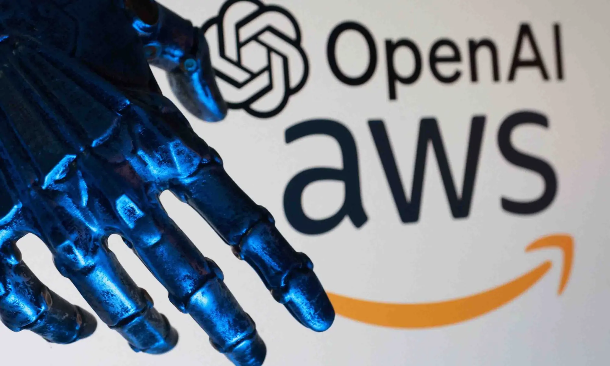 OpenAI and AWS logos are seen in this illustration taken, November 3, 2025. &mdash; Reuters