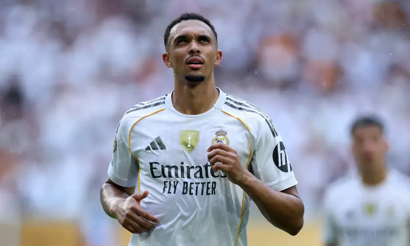 Real Madrid&rsquo; Trent Alexander-Arnold  during the FIFA Club World Cup  Round of 16 Real Madrid v Juventus at the Hard Rock Stadium in Miami Gardens, Florida, US on July 1, 2025. &mdash; Reuters/File
