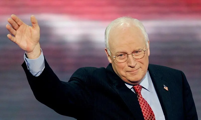 US Vice President Dick Cheney waves to the audience after addressing the 2004 Republican National Convention at Madison Square Garden in New York city, the US on September 1, 2004. &mdash; Reuters/File
