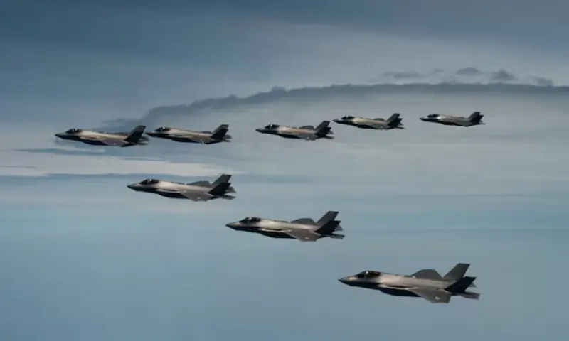 US Air Force F-35 Lightning IIs fly side by side with Republic of Korea Air Force F-35s as part of a bilateral exercise over the Yellow Sea, Republic of Korea on July 12, 2022. — Reuters/File US Air Force F-35 Lightning IIs fly side by side with Republic of Korea Air Force F-35s as part of a bilateral exercise over the Yellow Sea, Republic of Korea on July 12, 2022. — Reuters/File