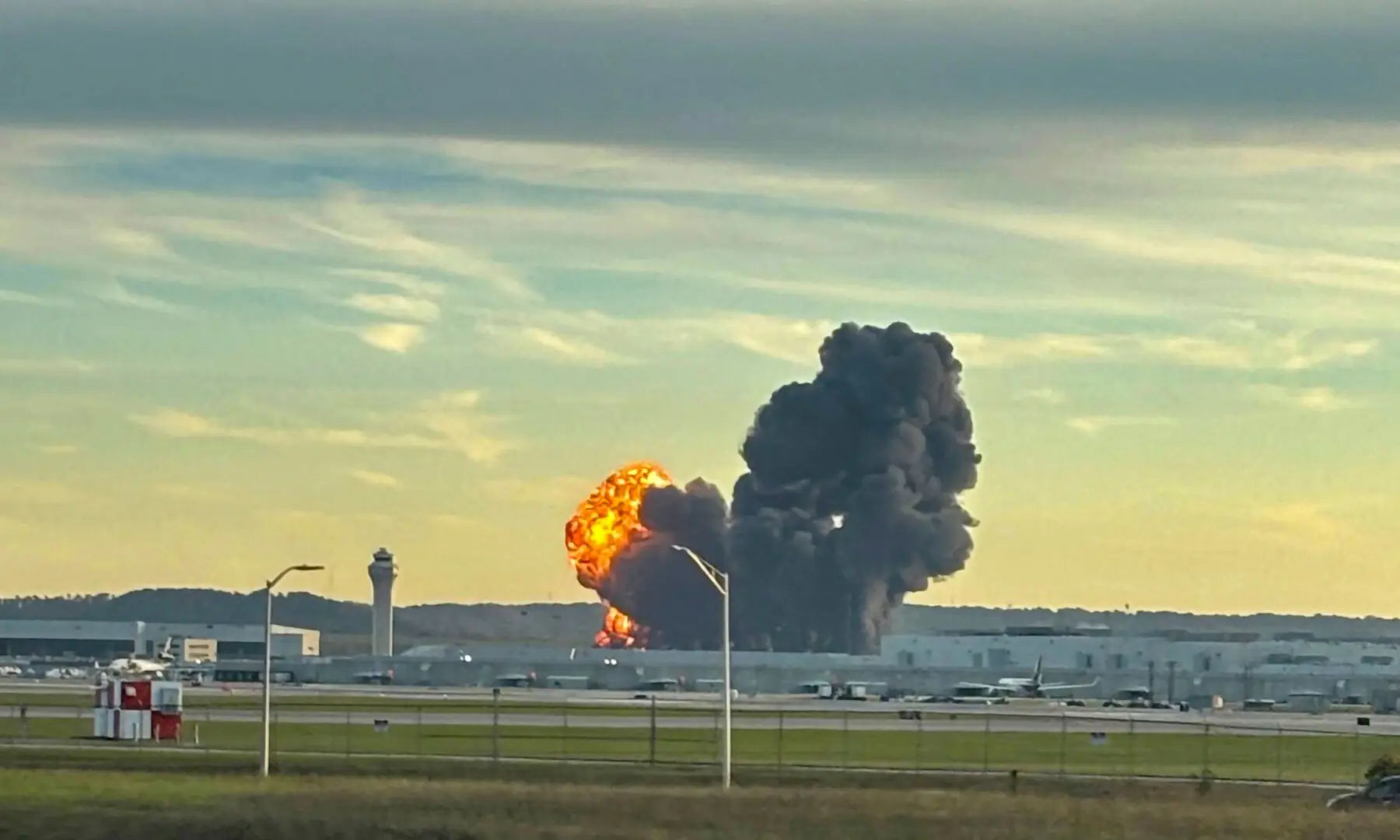 This handout photo courtesy of Levi Dean shows smoke and flames rising from the site of a UPS cargo plane crash outside Louisville International Airport in Louisville, Kentucky, on Nov 4, 2025. — X/@LeviDean98 via AFP This handout photo courtesy of Levi Dean shows smoke and flames rising from the site of a UPS cargo plane crash outside Louisville International Airport in Louisville, Kentucky, on Nov 4, 2025. — X/@LeviDean98 via AFP
