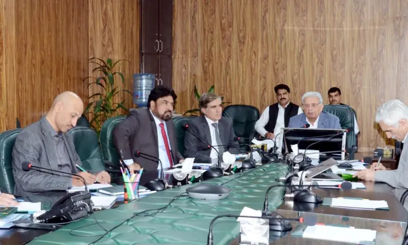 Food Security Minister Rana Tanveer chairs a meeting of the Sugar Advisory Board attended by representatives of the PSMA, provincial cane commissioners and other stakeholders, in Islamabad on November 5. &mdash; PID