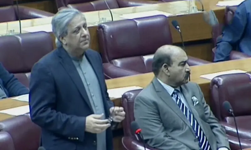 Law Minister Azam Nazeer Tarar speaks in the National Assembly on Nov 11. &mdash; DawnNewsTV