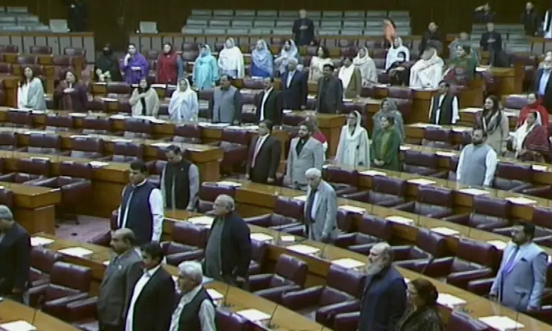 A photo of the National Assembly on Nov 11. &mdash; DawnNewsTV