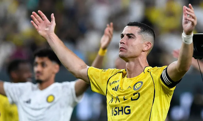 Al Nassr’s Cristiano Ronaldo celebrates after the match during the Saudi Pro League Al Nassr v Al Fayah at Al Awwal Park, Riyadh, Saudi Arabia on November 1, 2025. — Reuters/File Al Nassr’s Cristiano Ronaldo celebrates after the match during the Saudi Pro League Al Nassr v Al Fayah at Al Awwal Park, Riyadh, Saudi Arabia on November 1, 2025. — Reuters/File