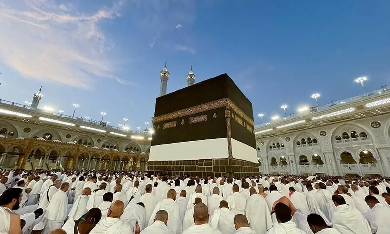 Muslims perform prayers around the Kaaba at the Grand Mosque in the holy city of Makkah, Saudi Arabia on June 1. &mdash; Reuters