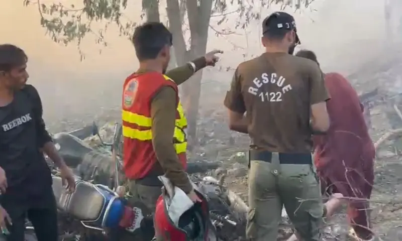 Visual from the site of an explision a fireworks factory in Hyderabad on Saturday. &mdash; screengrab