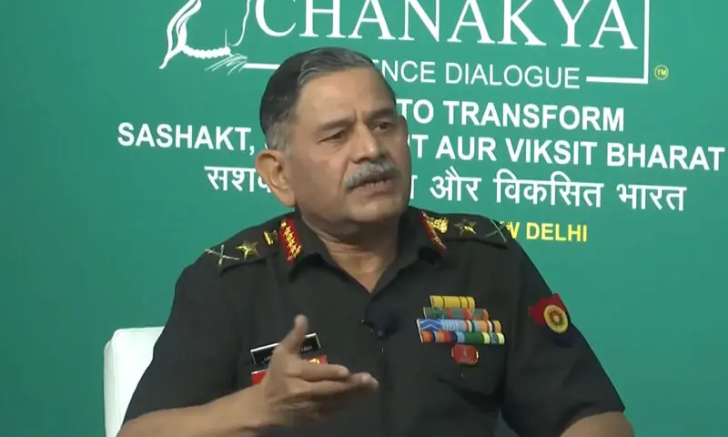 Indian army chief General Upendra Dwivedi speaks at a defence conference in New Delhi, India on November 17. — Screengrab via X/@ANI Indian army chief General Upendra Dwivedi speaks at a defence conference in New Delhi, India on November 17. — Screengrab via X/@ANI