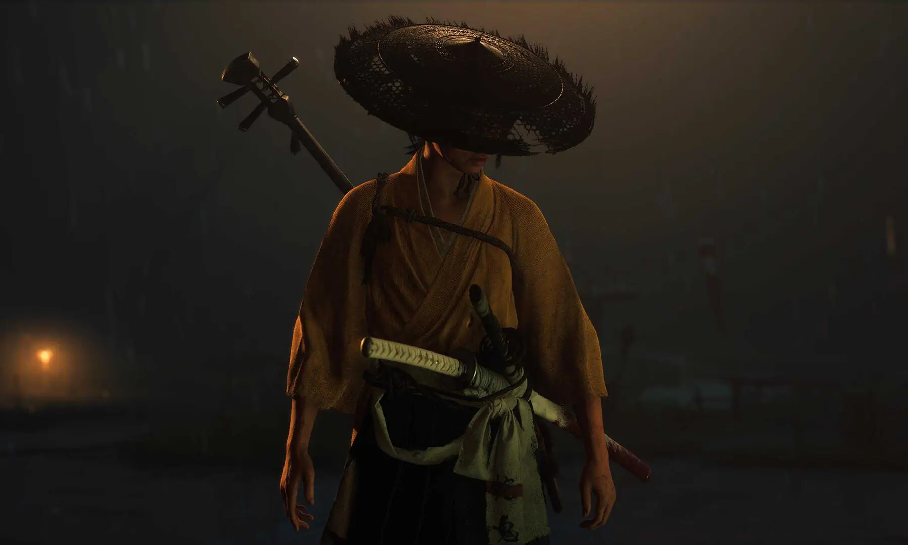 A screenshot of Atsu, the protagonist of Ghost of Yotei. — Screengrab by author