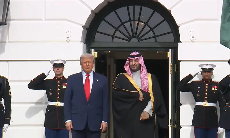 US President Donald Trump welcomes Saudi Crown Prince Mohammed bin Salman to the White House in Washington, DC, the US on November 18. — Screengrab via YouTube/the White House US President Donald Trump welcomes Saudi Crown Prince Mohammed bin Salman to the White House in Washington, DC, the US on November 18. — Screengrab via YouTube/the White House
