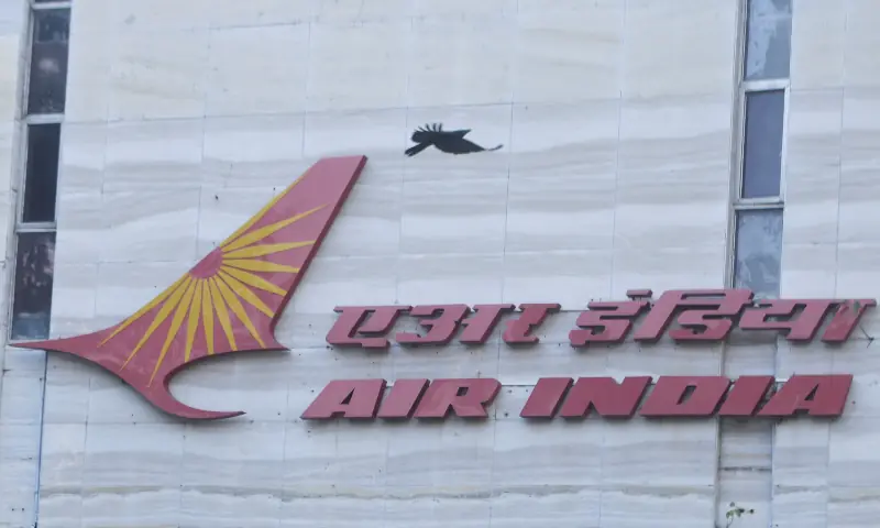 A bird flies over a logo of Air India airlines at the corporate headquarters in Mumbai, India, October 19, 2021. — Reuters/File A bird flies over a logo of Air India airlines at the corporate headquarters in Mumbai, India, October 19, 2021. — Reuters/File