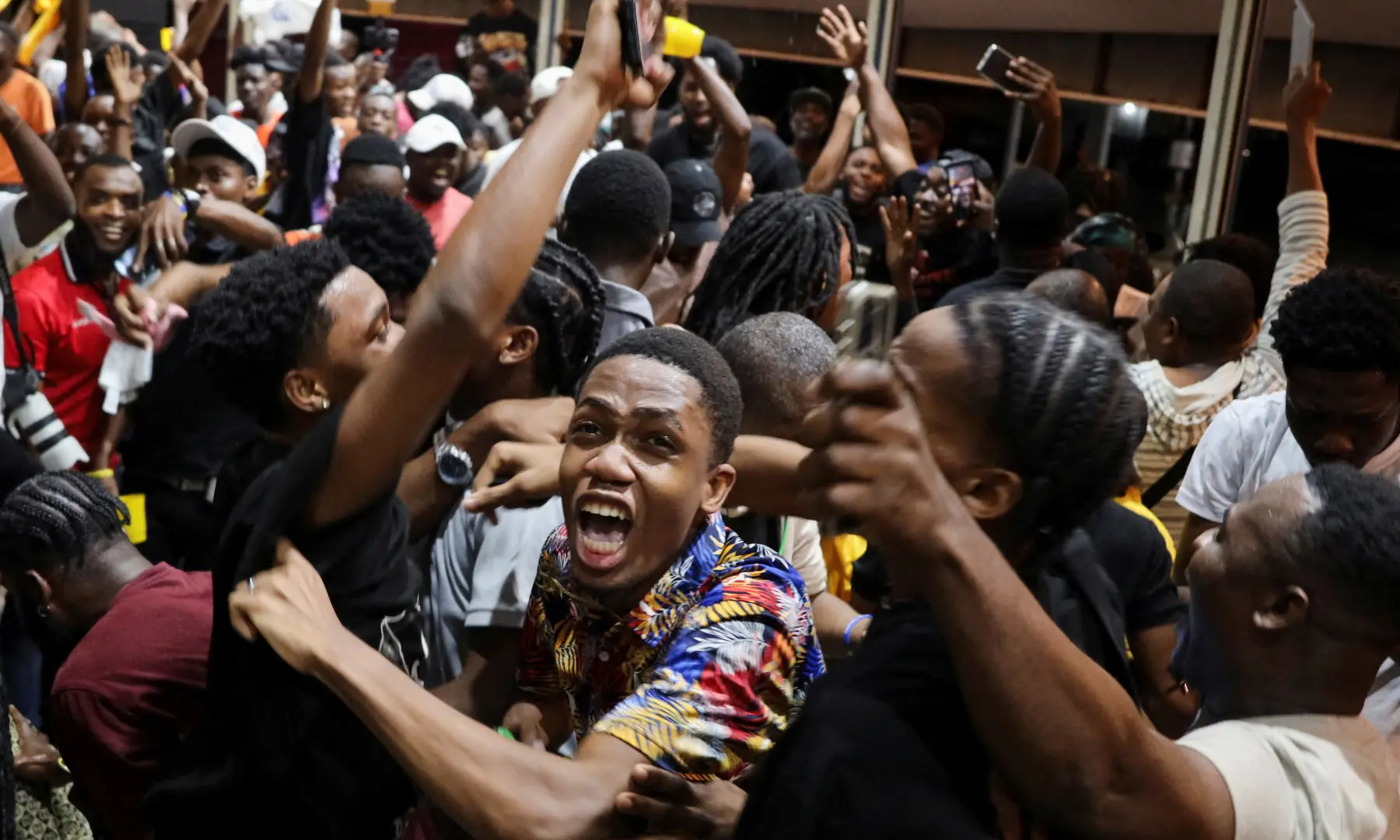 Fans react after Haiti’s win over Nicaragua during a qualifier for the 2026 World Cup, in Port-au-Prince, Haiti, November 18, 2025. — Reuters