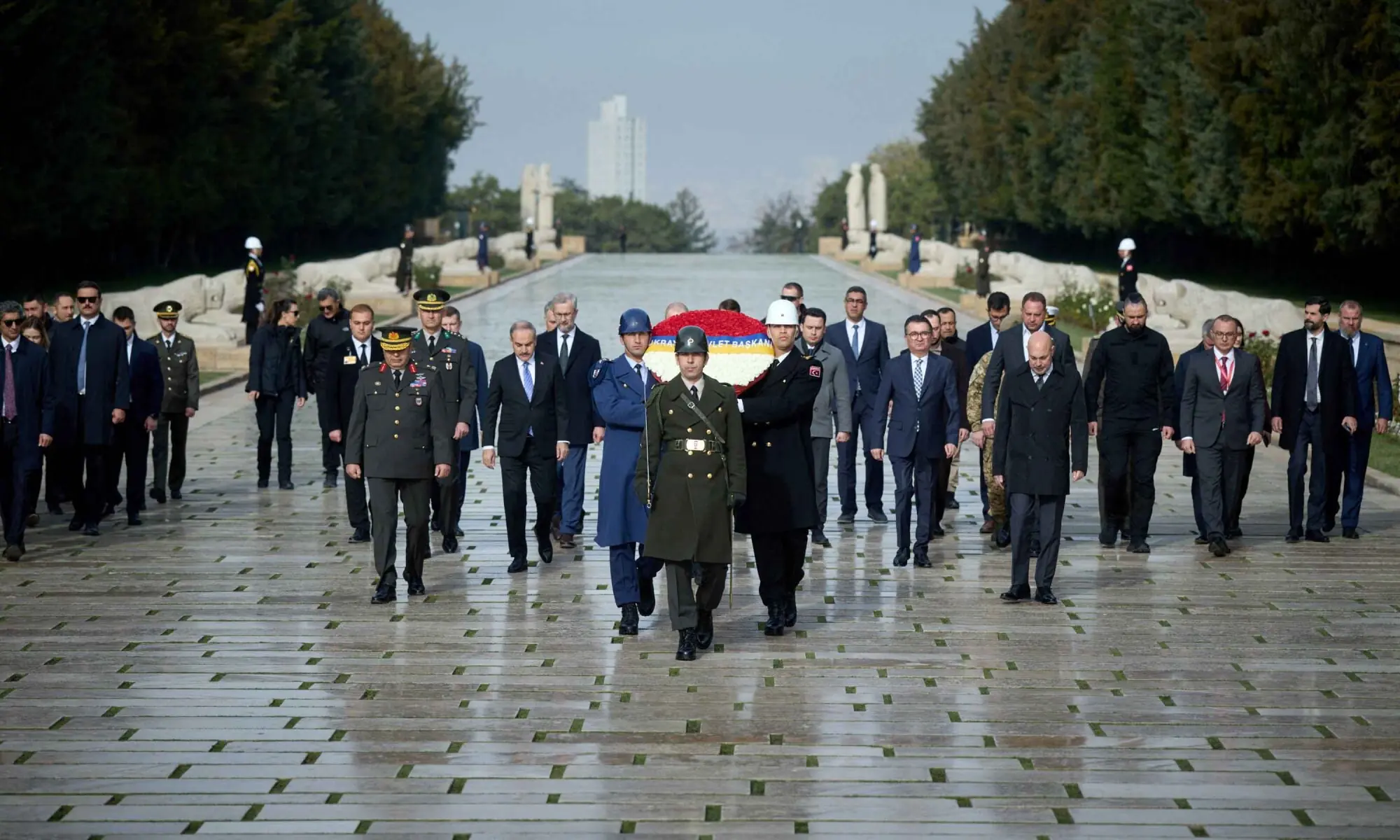 UKRAINE&rsquo;s President Volodymyr Zelensky visits Anitkabir, the mausoleum of modern Turkiye&rsquo;s founder Mustafa Kemal Ataturk, in Ankara.&mdash;Reuters