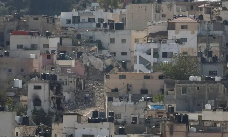 Buildings and streets of Jenin refugee camp amid an ongoing Israeli military operation, in Jenin, in the Israeli-occupied West Bank on Nov 19, 2025. &mdash; Reuters