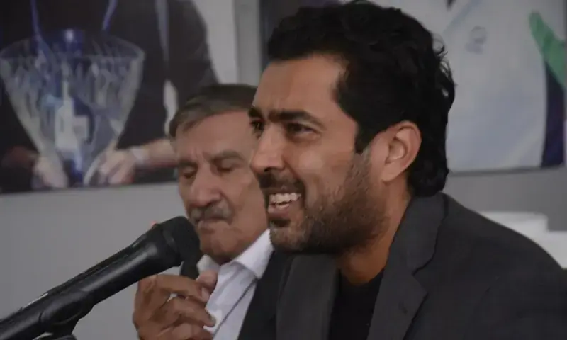 Pakistan Tennis Federation Aisam-ul-Haq Qureshi addresses a press conference in Islamabad, where he announced that Pakistan would host an ATP event for the first time. &mdash; Photo via Instagram/pakistantennisfederation