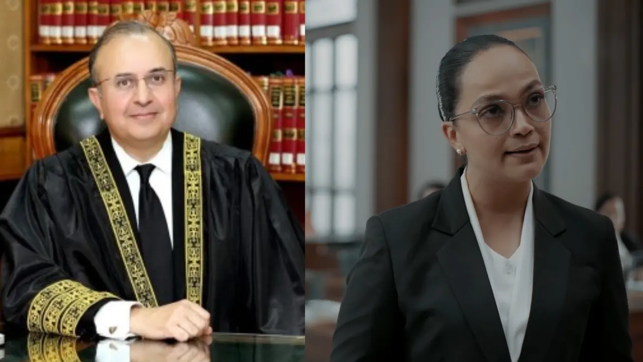 Drama Case No 9 cuts line on Justice Mansoor Ali Shah and the 26th Amendment from its YouTube video