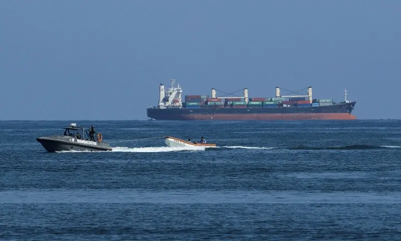A coast guard boat of the Venezuelan Navy operates off the Caribbean coast in Puerto Cabello, Venezuela, on September 11. &mdash; Reuters