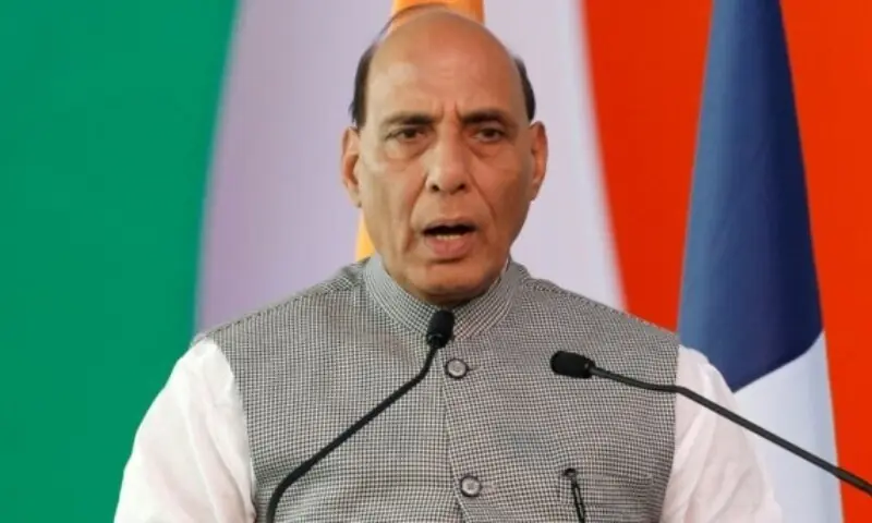 A file photo of Indian Defence Minister Rajnath Singh. — DawnNewsTV A file photo of Indian Defence Minister Rajnath Singh. — DawnNewsTV