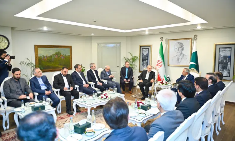 Secretary of Iran’s Supreme National Security Council Dr Ali Larijani’s official visit to Pakistan today. — @ForeignOfficePk