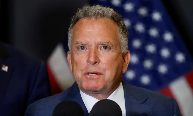 US Special Envoy to the Middle East Steve Witkoff speaks to members of the media, in Kiryat Gat, Israel on October 21, 2025. &mdash; Reuters/File