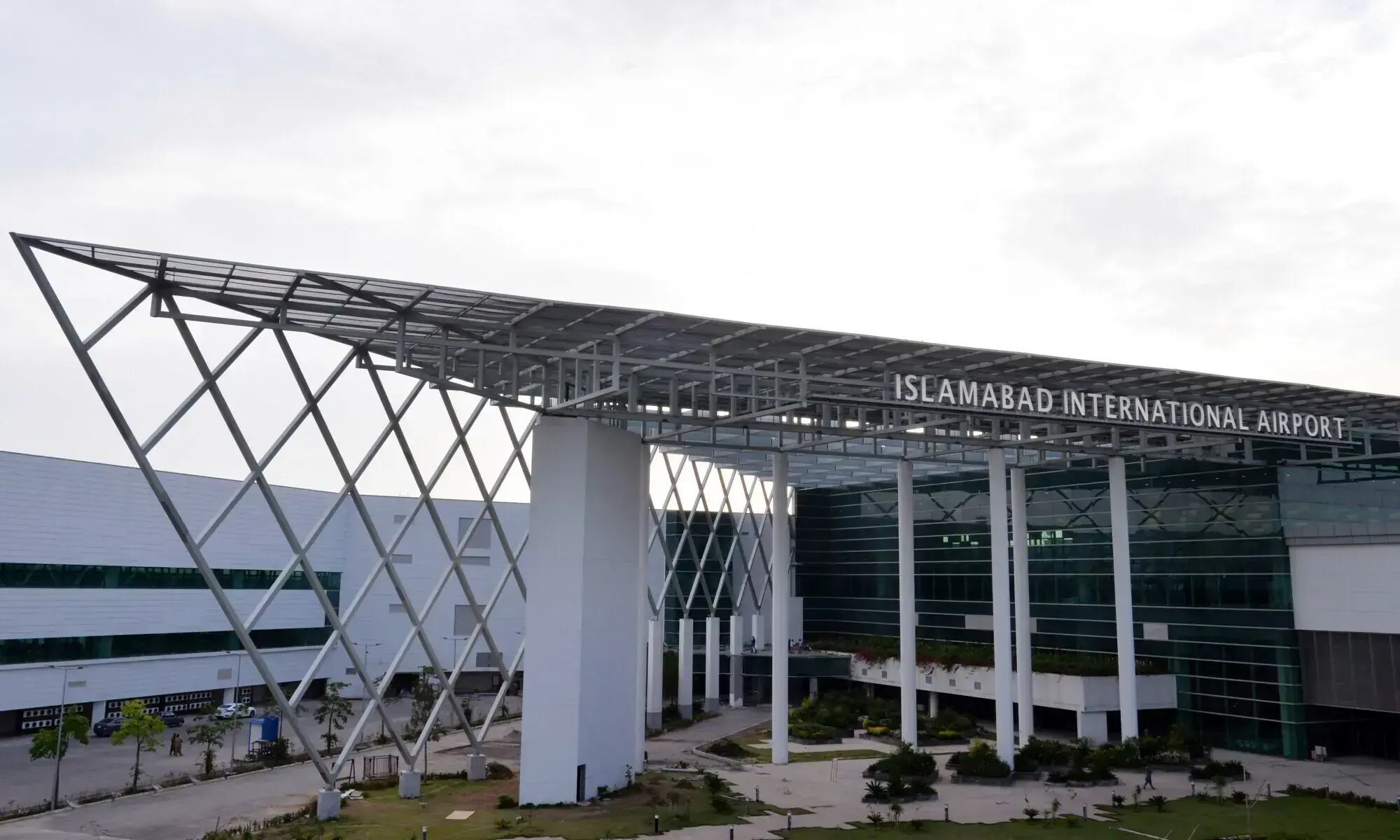 This 2018 file photo shows the entrance of the Islamabad International Airport (IIA). &mdash; AFP/File