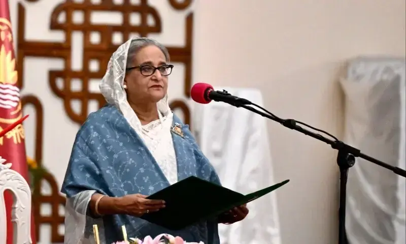 A special tribunal sentenced Sheikh Hasina to death for crimes against humanity during student-led protests last year. — AFP A special tribunal sentenced Sheikh Hasina to death for crimes against humanity during student-led protests last year. — AFP