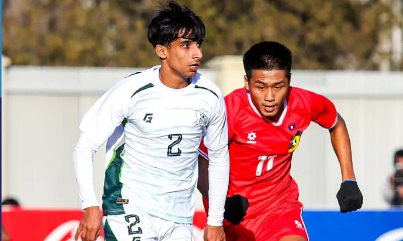 Pakistan were beat 2-1 by Laos in the U-17 Asian Cup Qualifiers on Wednesday. &mdash; Photo via Asian Football Confederation