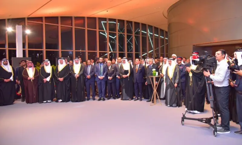 Prime Minister Shehbaz Sharif (not pictured) attends a business community in Manama, Bahrain on Nov 27, 2025. &mdash; X/GovtofPakistan