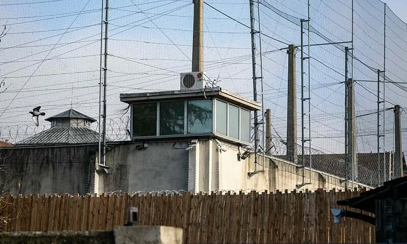 This photograph taken in Dijon, eatern France on November 27, shows the back of the Dijon Prison. &mdash; AFP