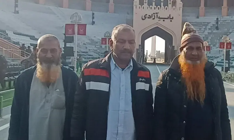 Pakistani prisoners repatriated through the Wagah-Attari border on Friday. &mdash; X/@PakinIndia