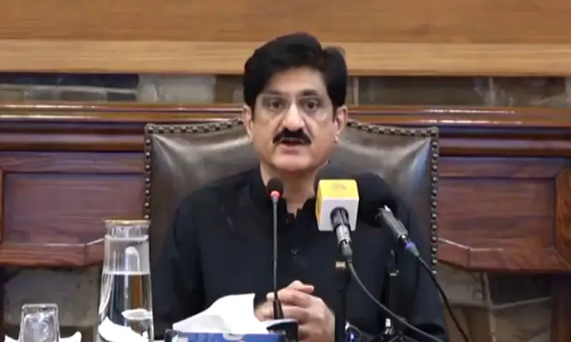 Chief Minister Murad Ali Shah. — Screenshot courtesy Sindh CM House/X Chief Minister Murad Ali Shah. — Screenshot courtesy Sindh CM House/X