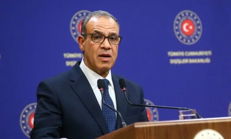 Egyptian Foreign Misnister Badr Abdelatty speaks during a joint press conference with Turkish Foreign Minister Hakan Fidan (not pictured) in Ankara, Turkiye on February 4, 2025. — Reuters