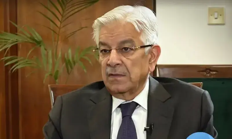 Defence Minister Khawaja Asif. &mdash; Screengrab/File