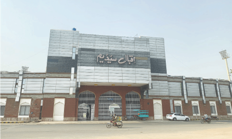 This image shows Iqbal Stadium in Faisalabad. &mdash; Dawn