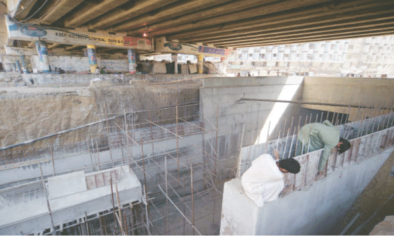 Work in progress on the Karimabad underpass project.—PPI