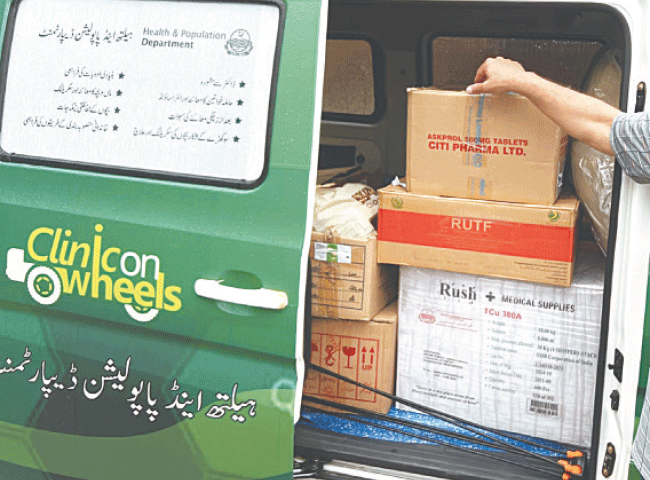 A Pharmacy on wheels linked with clinic on wheels to provide required medicines to patients in slums and villages. &mdash; Photos by the writer