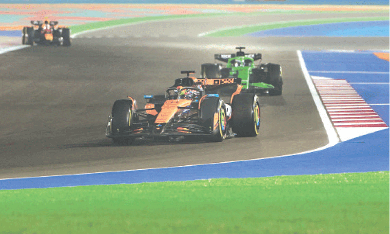 MCLAREN’S Australian driver Oscar Piastri in action during the Formula One Qatar Grand Prix sprint qualifying session at the Lusail International Circuit on Friday.—Reuters MCLAREN’S Australian driver Oscar Piastri in action during the Formula One Qatar Grand Prix sprint qualifying session at the Lusail International Circuit on Friday.—Reuters