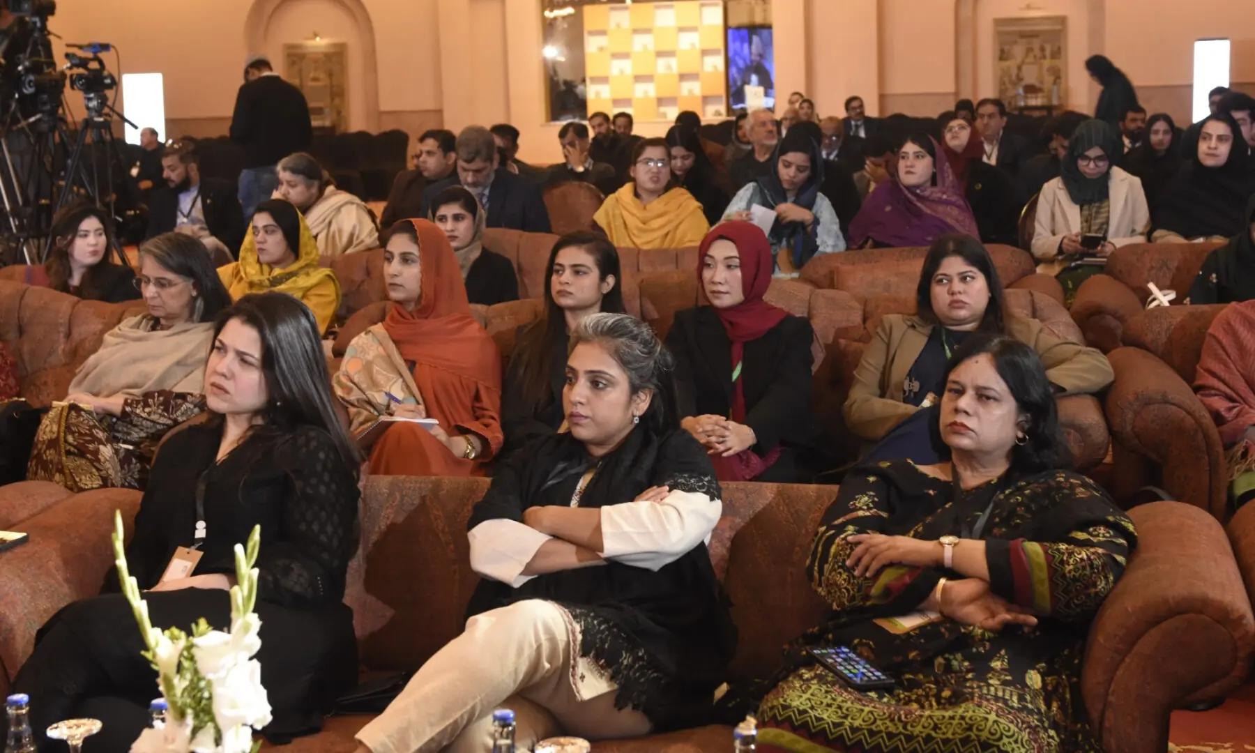 Audience listen to a panel discussion at the summit. — Tanveer Shahzad / White Star