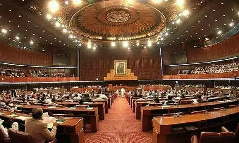 This April 2022 file photo shows the National Assembly. — Photo via X/ @NAofPakistan/File This April 2022 file photo shows the National Assembly. — Photo via X/ @NAofPakistan/File