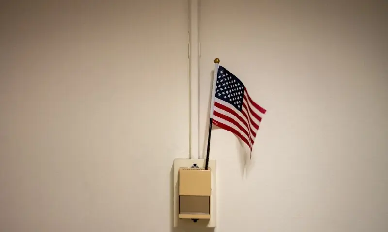 An American flag sits in a thermostat at the US immigration court in Manhattan, in New York City, US, on November 28. &mdash; Reuters