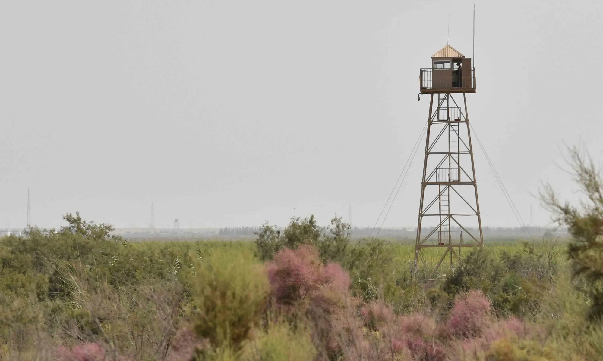 Picture shows a general view of Uzbek border post on the Amu Darya River on the Uzbek-Afghan border some 700 km from Tashkent, on August 16, 2025. &mdash;AFP