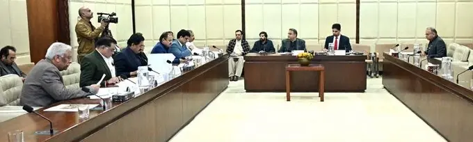 Senator Danesh Kumar chaired a meeting of the Parliamentary Committee on Minority Caucus. — Photo courtesy Senate of Pakistan/X