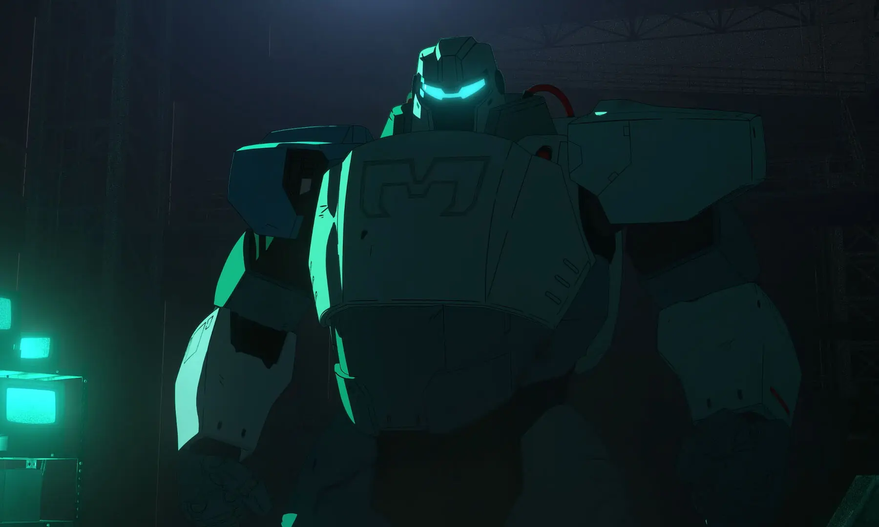 A screenshot of Mecha Man from Dispatch. &mdash; Screengrab by author