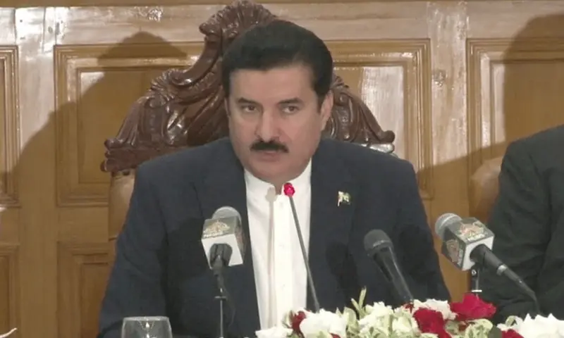 Khyber Pakhtunkhwa Governor Faisal Karim Kundi. &mdash; DawnNews TV/File