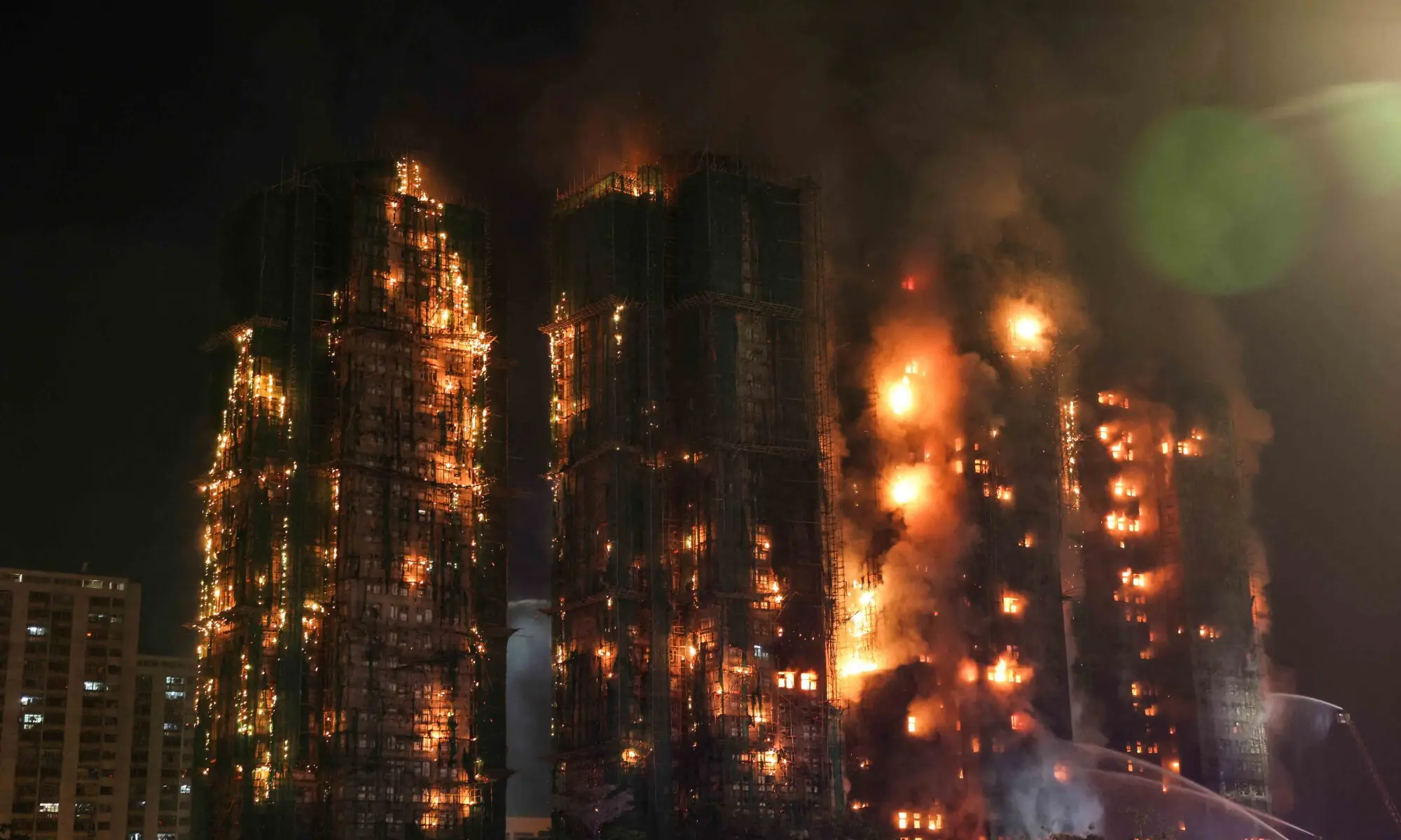 Header image: Flames and thick smoke rise from multiple residential blocks at the Wang Fuk Court housing complex during a deadly fire, in Tai Po, Hong Kong, China, November 26, 2025. — Reuters Header image: Flames and thick smoke rise from multiple residential blocks at the Wang Fuk Court housing complex during a deadly fire, in Tai Po, Hong Kong, China, November 26, 2025. — Reuters