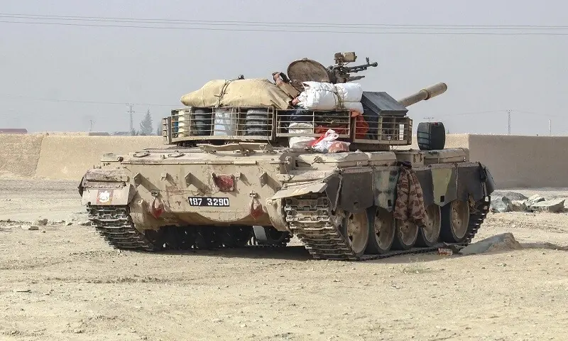 A Pakistani army tank stands at the Pakistan-Afghanistan border in Chaman on December 6, 2025, following overnight cross-border fire between the two countries. &mdash; AFP
