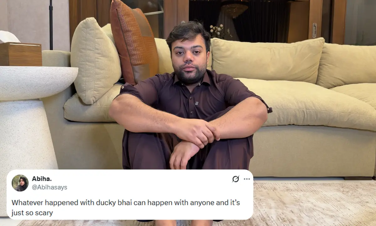 Netizens up in arms after YouTuber Ducky Bhai&rsquo;s claims of mistreatment in NCCIA custody